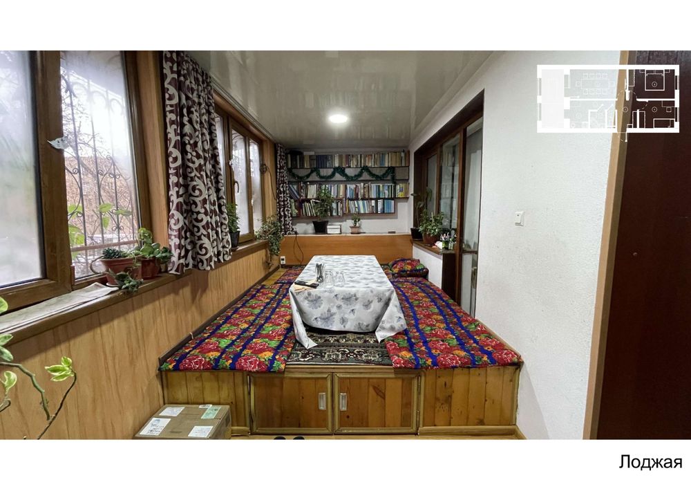 3-комнатная квартира 63 м² с ремонтом  2/5 этаж