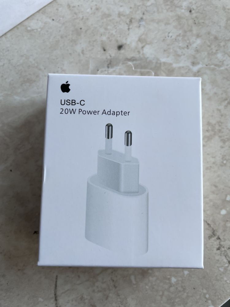 Incarcator Apple Adaptor priza 20w+cablu Lighting noi sigilate!