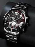 Ceas Geneva negru metal + bratara cadou + cutie