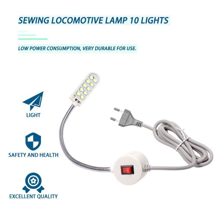 Lampa de iluminat pentru masina de cusut