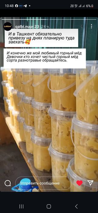 Таза табиғи бал.  Мёд