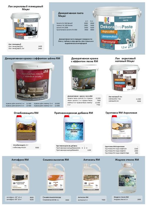 Краска для фасада и полов