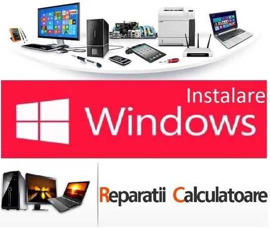 Instalare windows 11,10,office,drivere,programe pc,jocuri la domiciliu