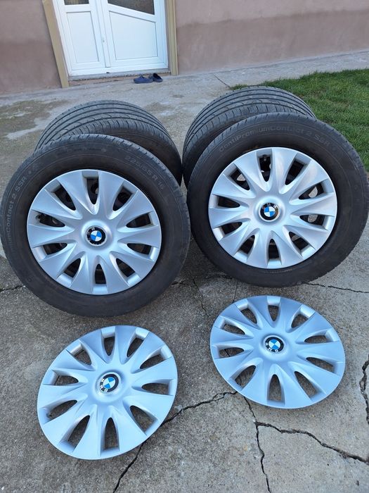 Jante tabla 5x120mm originale BMW cu cauciucuri Vara