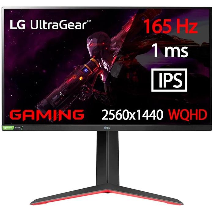 Игровой монитор 27" LG 27GP850-B 2560x1440 16:9 IPS 165ГЦ (2HDMI+DP)