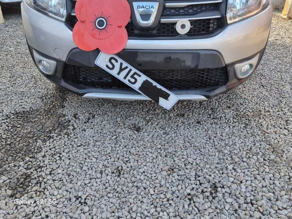 Bara fata Dacia Sandero 2 Stepway 2012 - 2016 PLATINUM SILVER Ted69 (1395) model fara ...