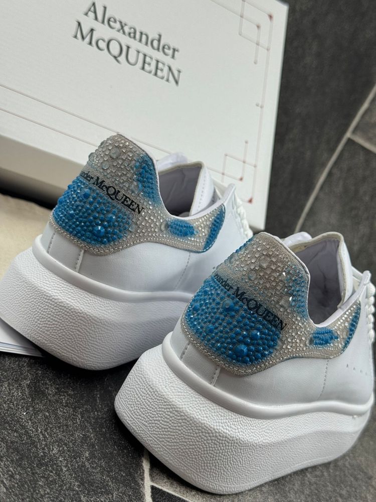 Adidasi Alexander Mc QUEEN White Glitter Multicolor