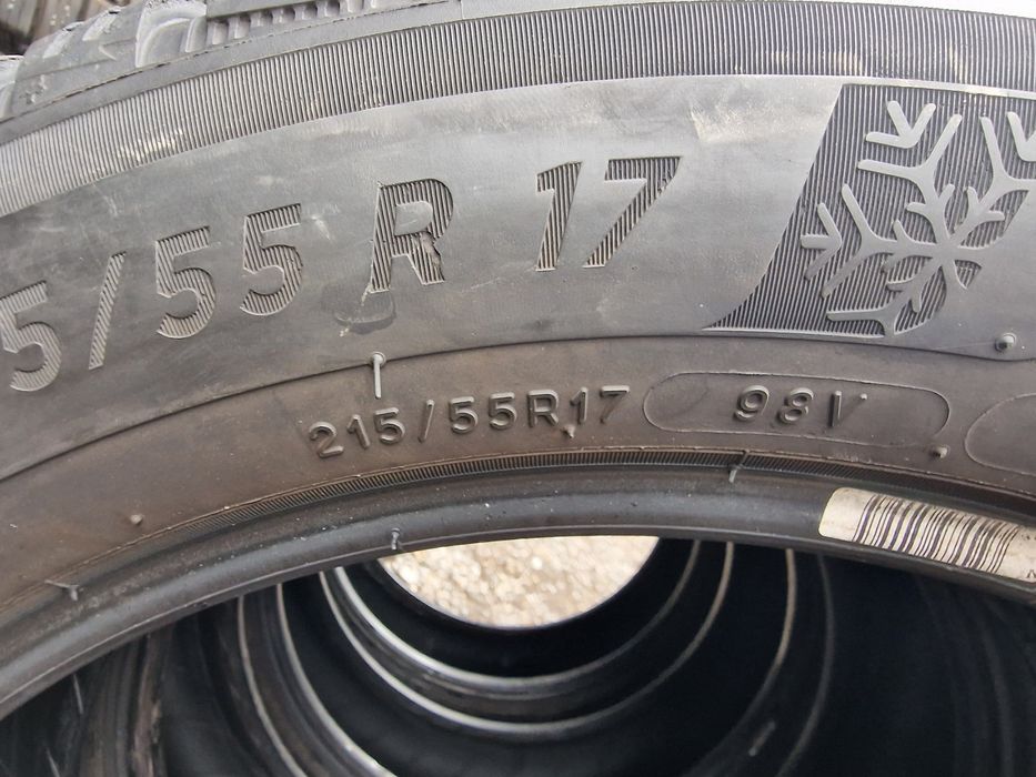 Anvelope 215/55R17 marca Michelin, M+S,DOT 2020 ,7 mm