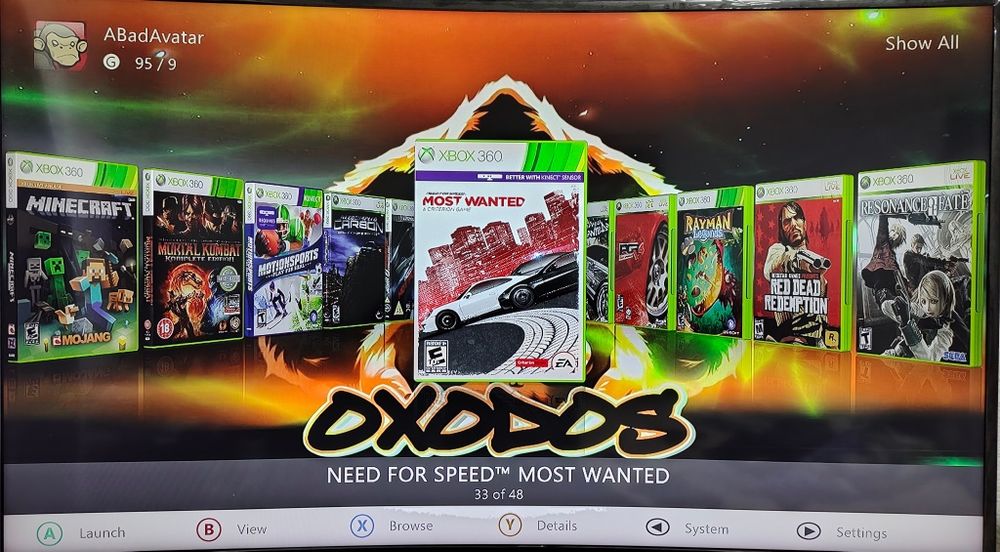 Jucarie Xbox 360 modat + kinect + 30 jocuri perfect functional