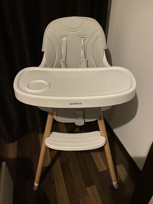 Scaun de masa 2in1 transformabil Skiddou Sunt, Normandic Dream, Gri