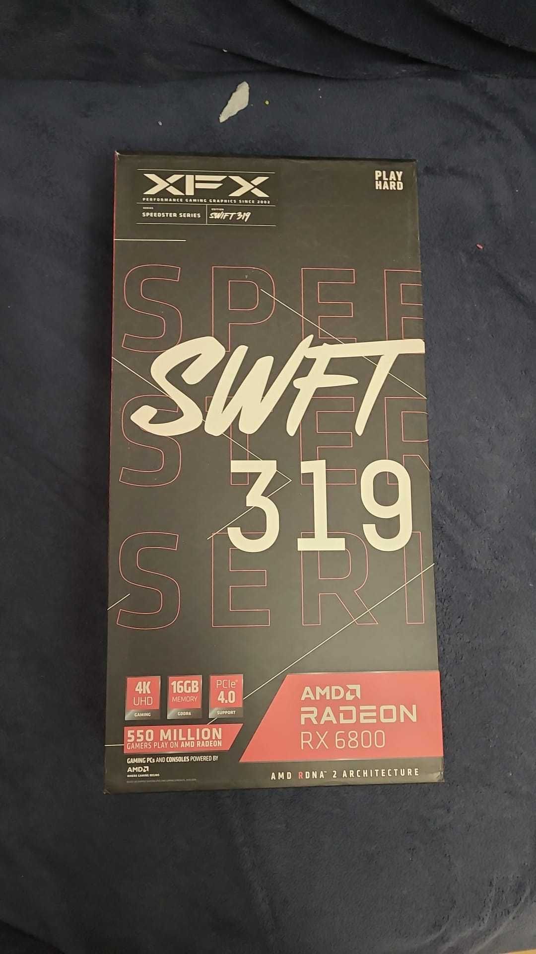Placa video AMD XFX Radeon RX 6800 de 16GB GDDR6 -sigilata
