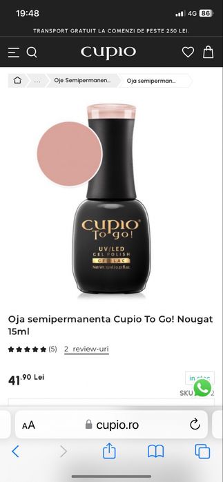 Vand oje semipermanente Cupio