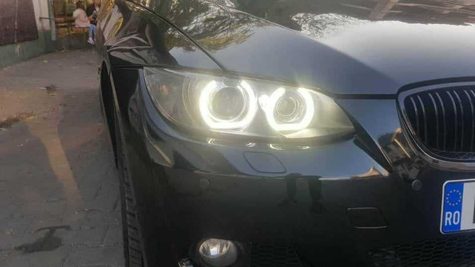 Kit Lupe Bixenon + kit Led 120W BMW+Angel eyes LED DTM pentru E90/E91