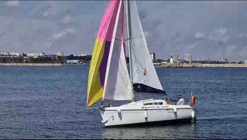 Velier 7,30m , derivor rabatabil+peridoc