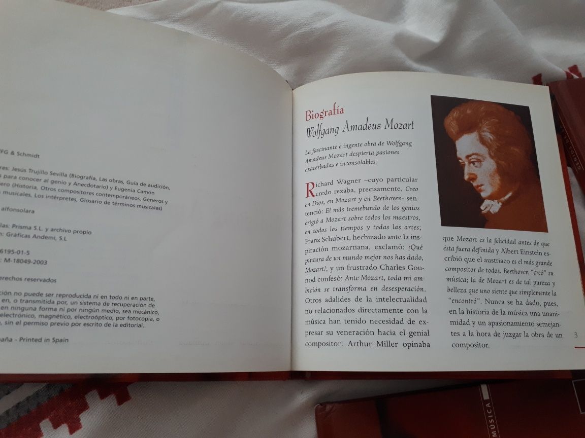 Carti fara Cd muzica  Mozart / Verdi /Bach/ Tchaijovsky