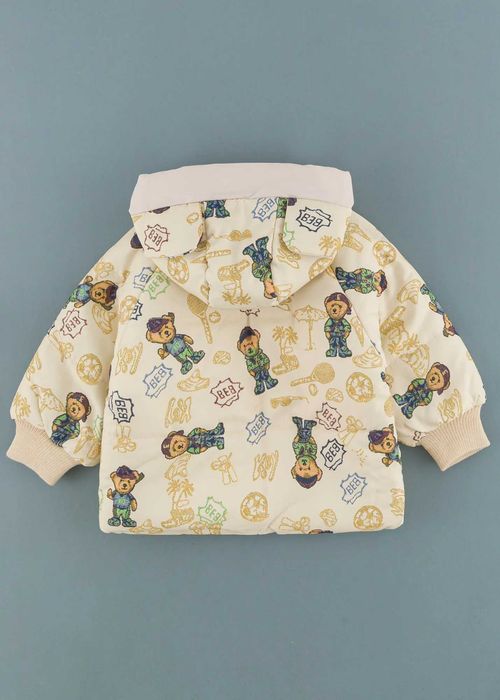 Детско яке с мечета, Екрю Цвят