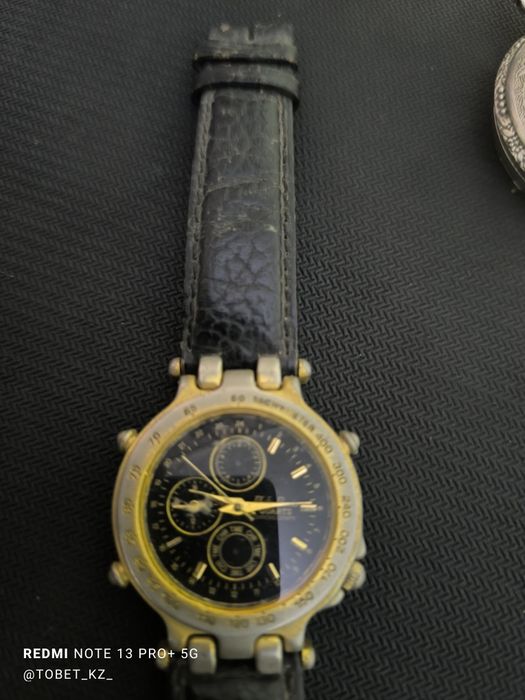 Позолоченные часы 24к