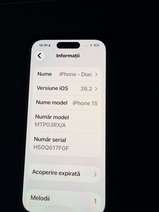 Vand Iphone 15, 128 Gb