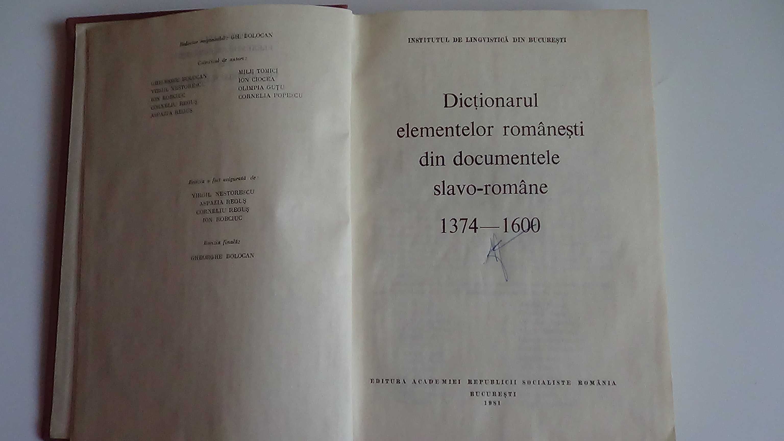 Dictionare Romanesti 1968-1981