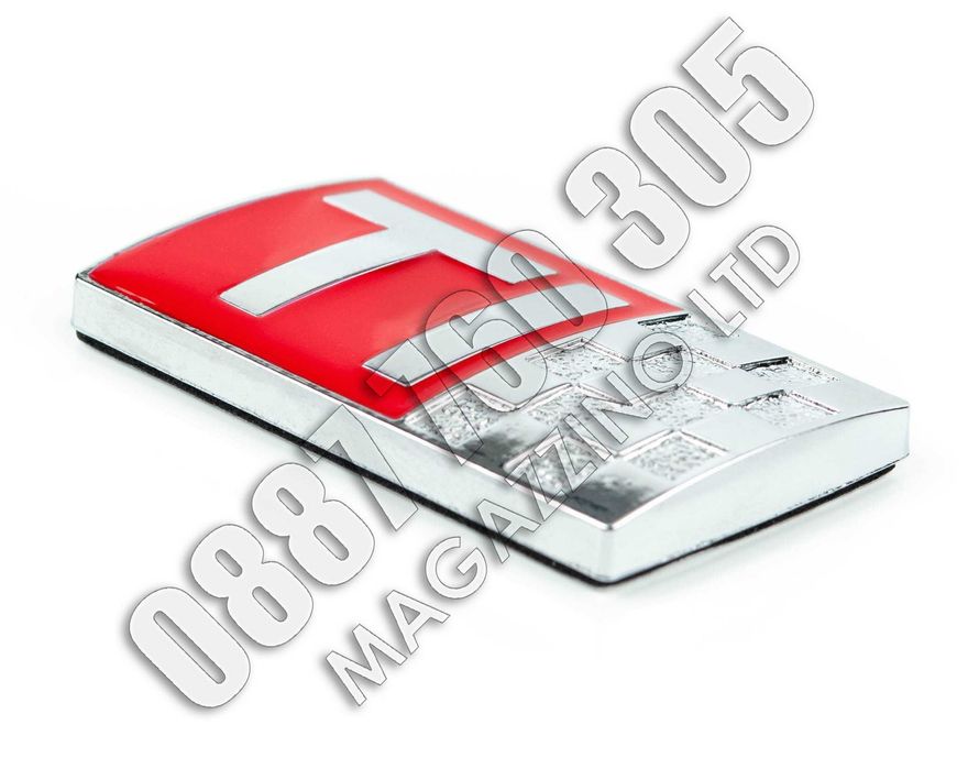 Емблема TI за Алфа Ромео 147 за задния капак метална хром и емайл