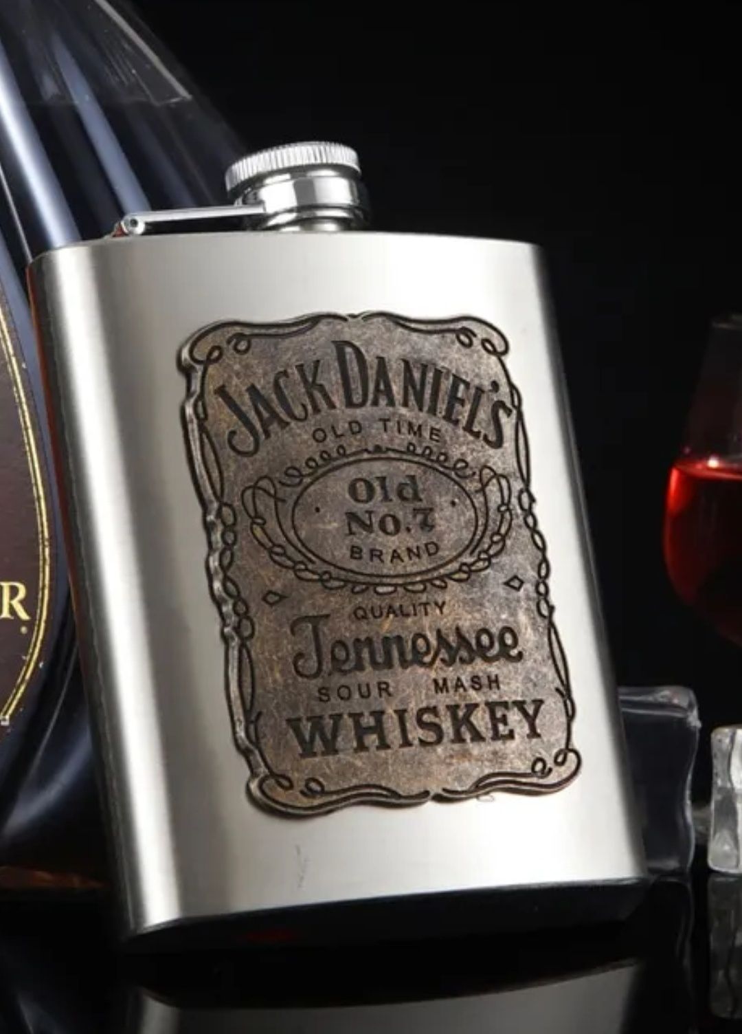 Botelcuta Jack Daniel's Recipient Inox Whiskey Plosca