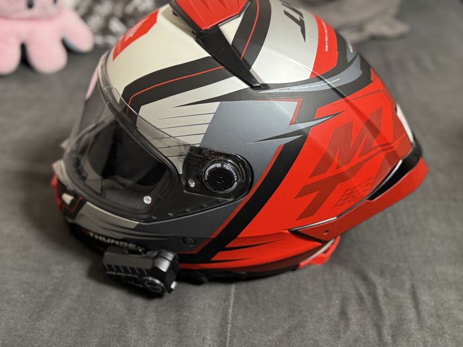 Каска MT Thunder 4 SV Pental B5 червен мат