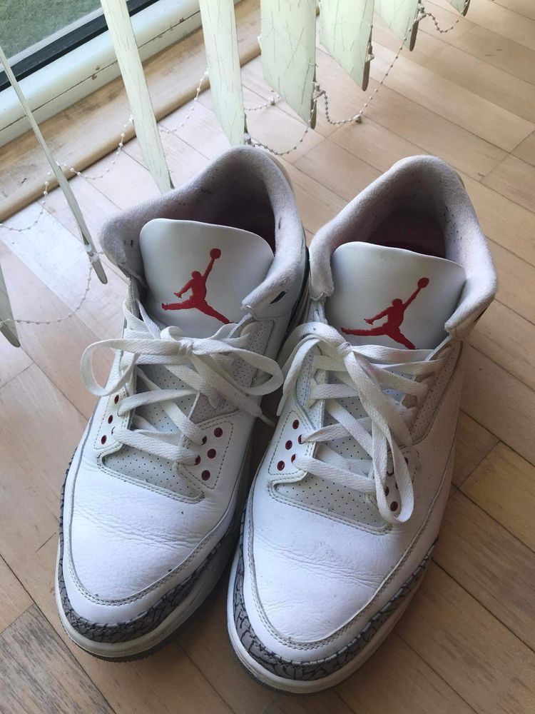 Jordan 3 Retro White / Cement 47.5 Използвани