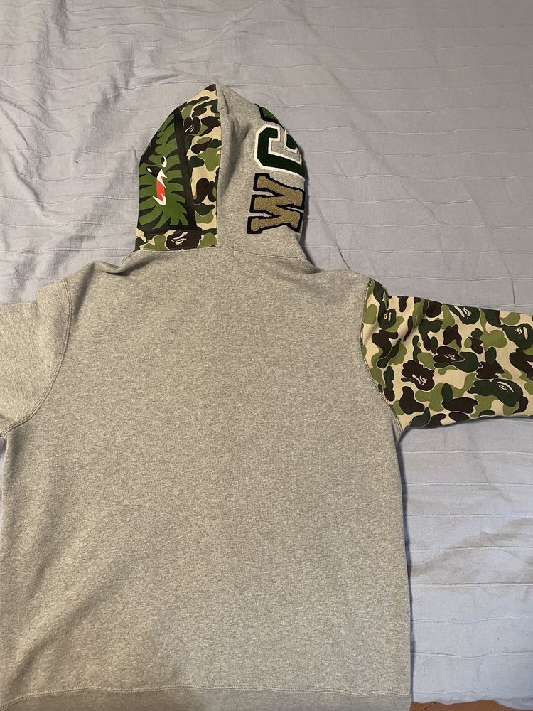 BAPE ABC CAMO Full Zip Shark Hoodie