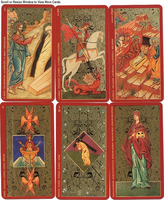 Tarot ortodox de Aur sfinti crestini-Cărți Tarot ed lim lux(aurii)-SIG