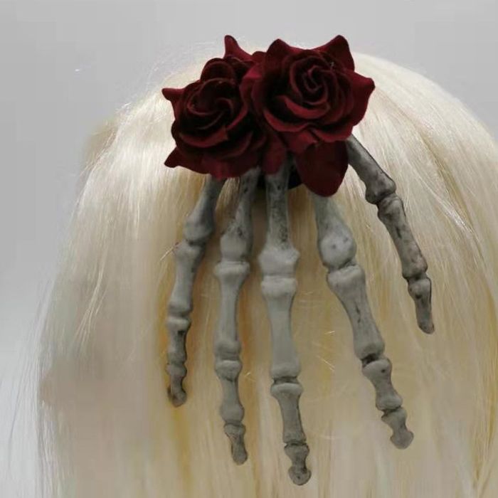 Заколки рога летучая мышь руки бабочка розы глаза