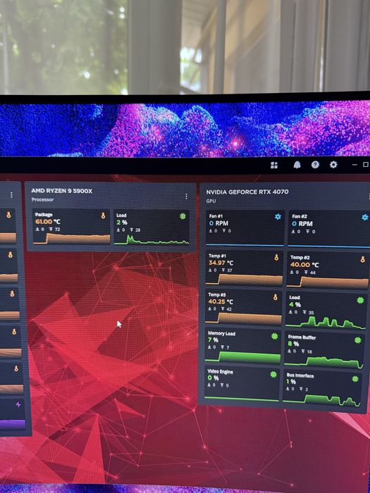 Pc ultra high end full NZXT, ryzen 9, rtx 4070 aorus aproape nou