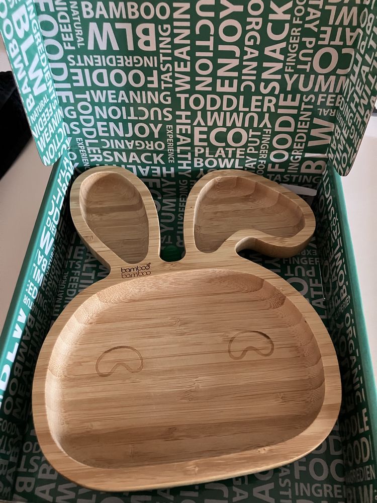 Комплект от 3 чинии на Bamboo Bamboo и прибори за хранене