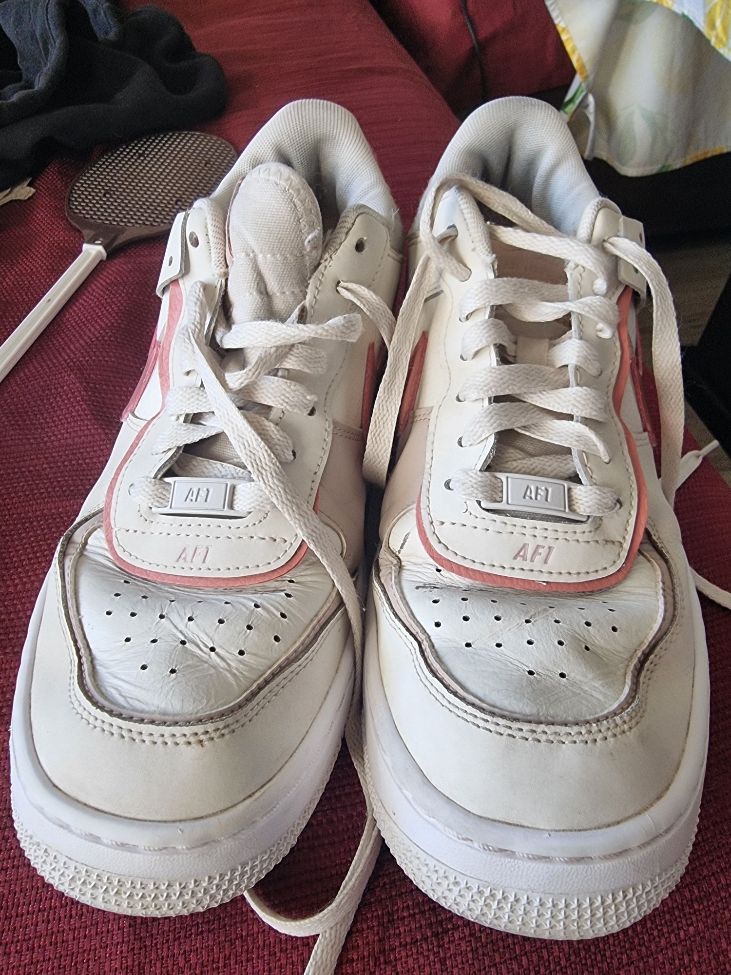 Nike Air Force Shadow White Phantom pink номер 40.5