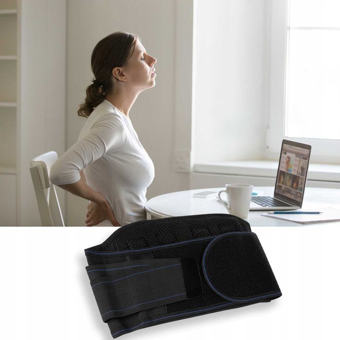 Centura lombara magnetica 24 magnet ajustabila marime XXL unisex 110cm