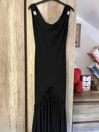 Rochie lunga eleganta Foggi, neagra