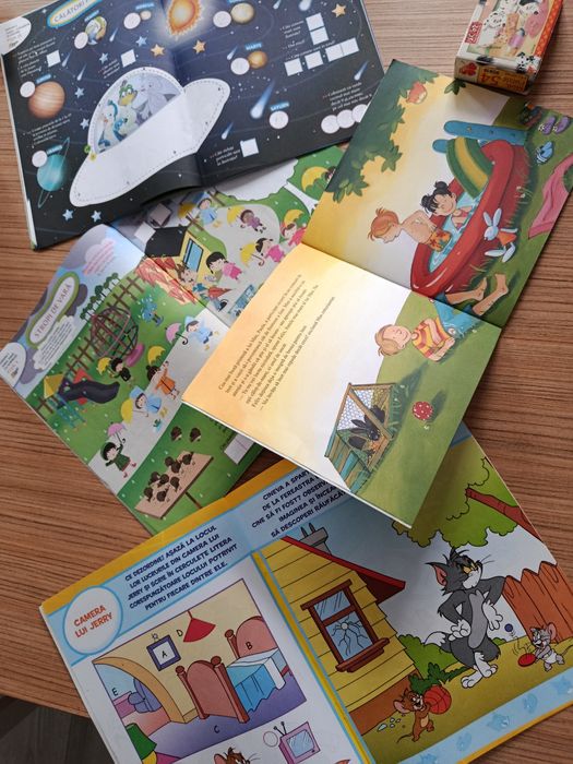 Reviste educative cu activități grădiniță Pipo Rom și Jerry