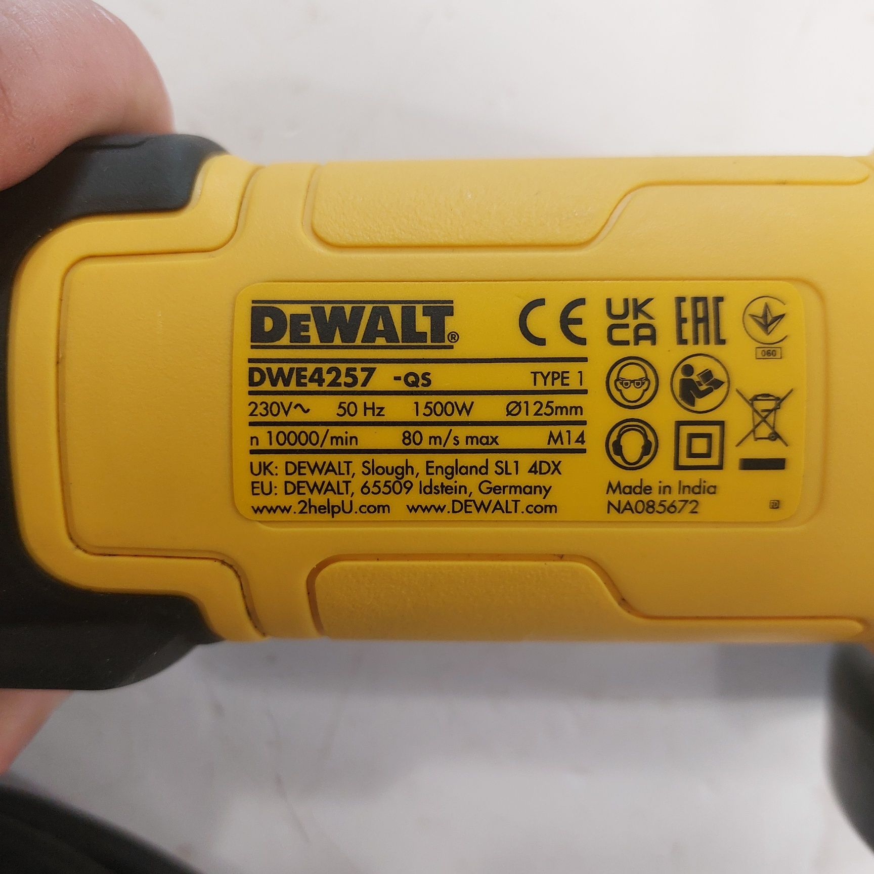 Електрически ъглошлайф Девалт с обороти Dewalt DWE4257