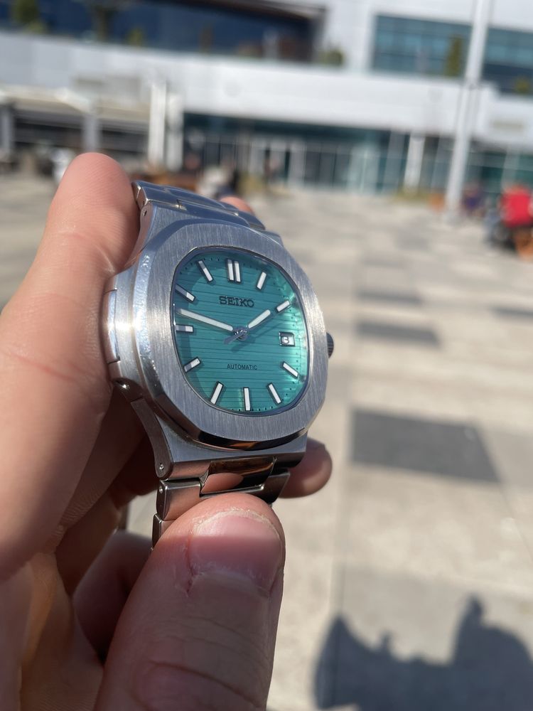 Seiko NH35 Automatic Tiffany Blue Nautilus