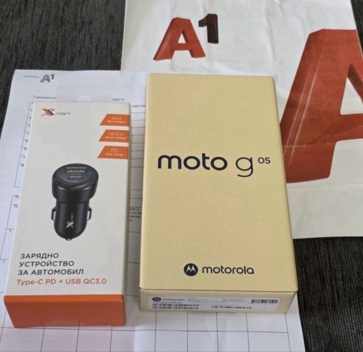 ЗАПЕЧАТАН 64GB Motorola g05 Гаранция A1 2027 Green | Зелен