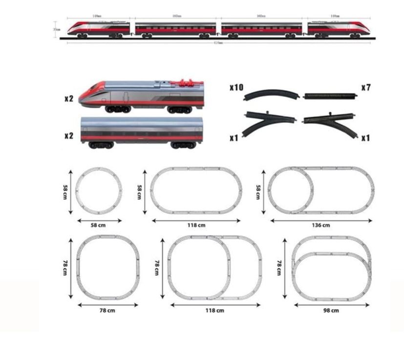 Играчка - градски влак с 4 вагона
