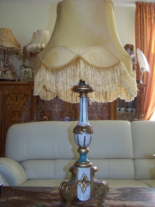 rara lampa florentina lemn sculptat h 88 cm