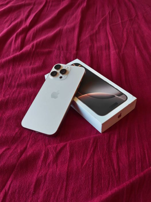 iPhone 16 Pro Max 512gb Dessert Titanium, 100% Батерия, в Гаранция