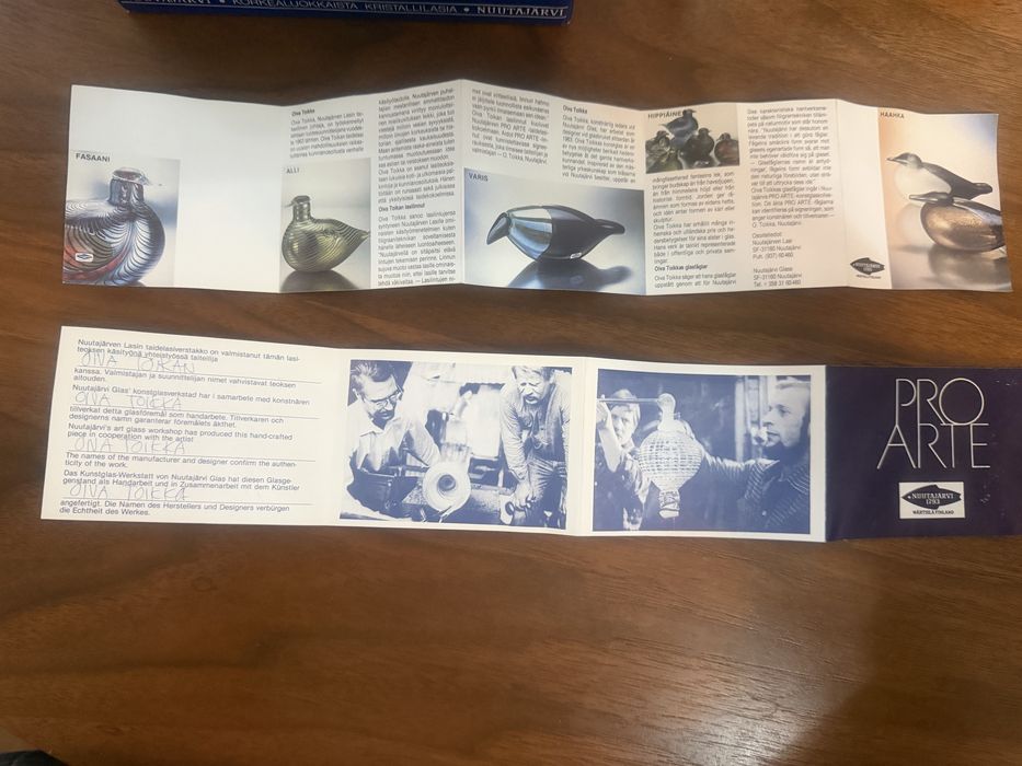 Pasăre de sticlă Oiva Toikka ZootysTreasures