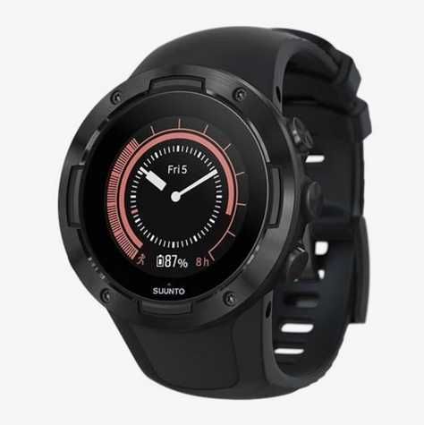 Ceas sport Suunto 5 G1 All Black, unisex,alb și negru