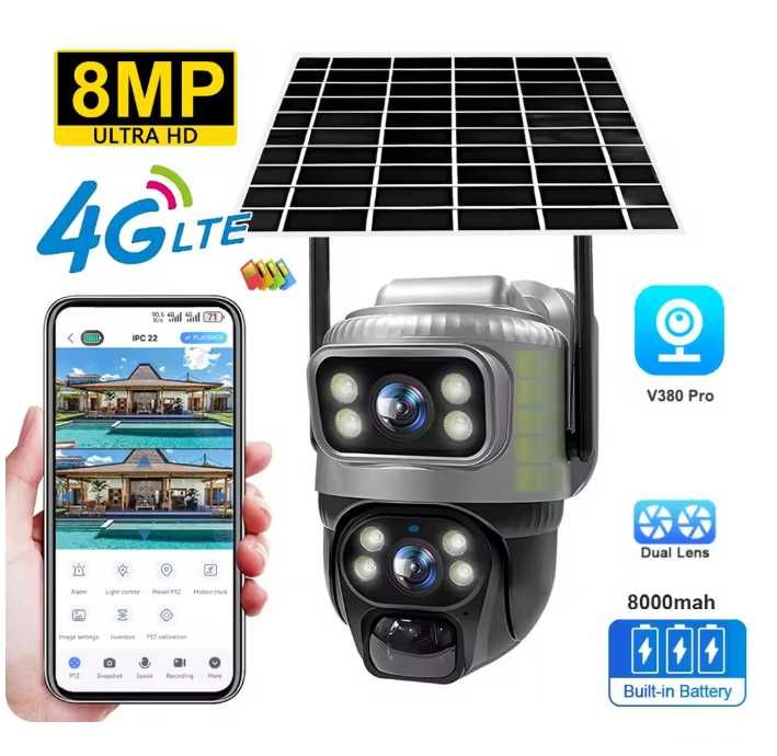 Camera de supraveghere solara 4G LTE