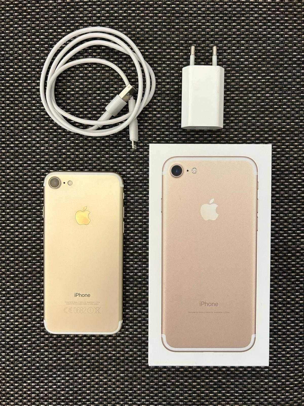 Vand Iphone 7 gold original memorie 128 GB stare perfecta