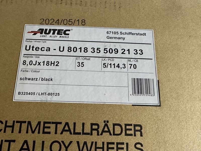 18цола 5x114.3 Toyota Kia Hyundai Mazda Nissan 4бр