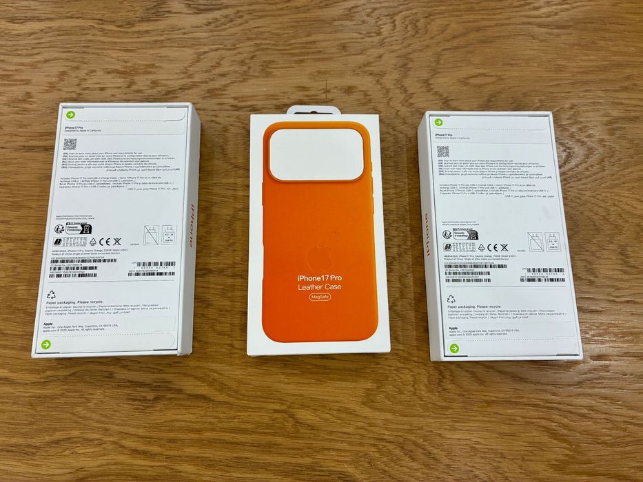 Нови iPhone 17 Pro 256GB Orange Подарък Кейс, Гаранция