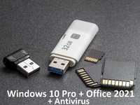 Stick bootabil Windows 10 Pro + Office + Antivirus cu licenta RETAIL