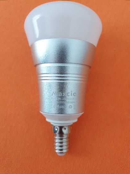 Bec LED RGB + dimabil cu WIFI E14/9W - Maxcio